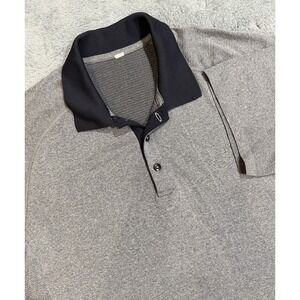 Lululemon Performance Polo Shirt Tech You Cant Score Without Goals Men's M Gray